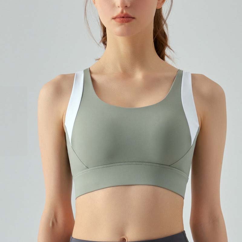 Lululemon sports bra training sage green and white