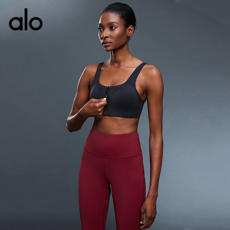 Alo black sports bra | SLANTH YOGA SPORTS