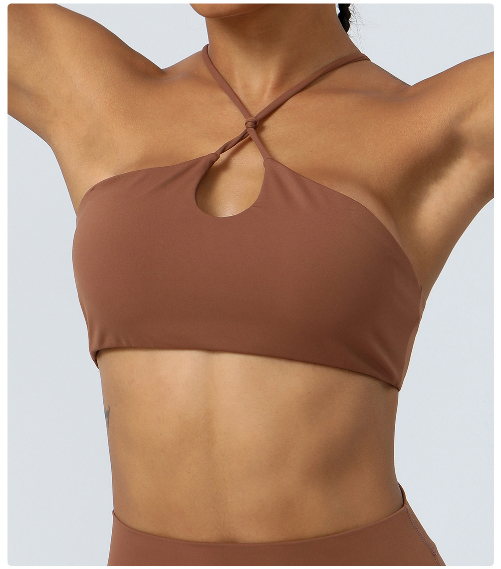 Lululemon sports bra yoga brown